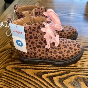 NWT Cat & Jack Animal Print Boots 😍
